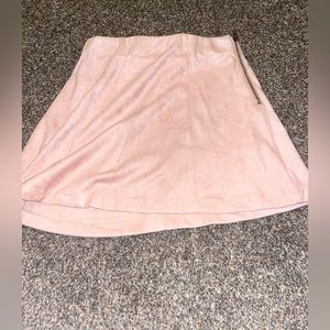 Short pink skirt